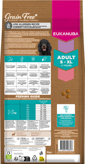 Eukanuba Adult All Breed Grain Free Venison koiran kuivaruoka