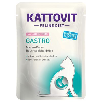 Kattovit Gastro Lohi & Riisi 24 x 85 g