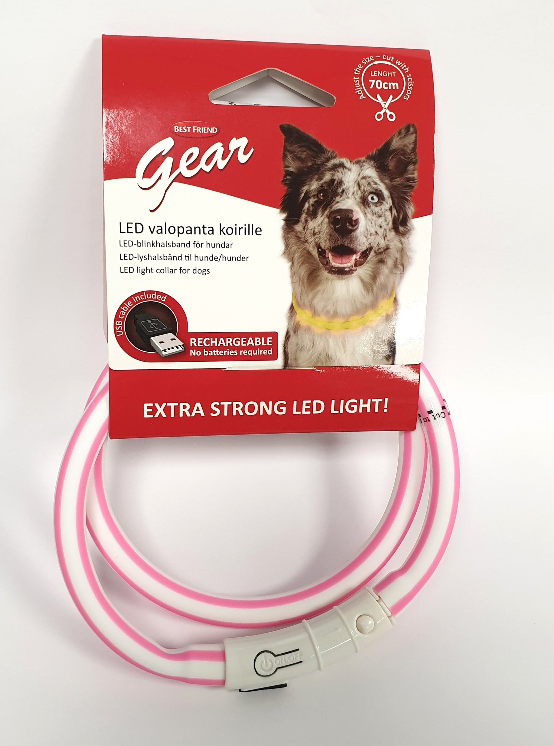 Best Friend Gear LED valopanta 70 cm säädettävä