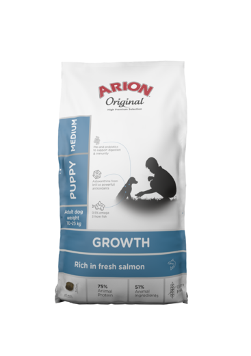Arion Growth Medium kala koiralle 12 kg