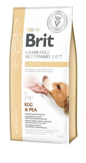 Brit Veterinary Diet Hepatic Egg & Pea koiralle