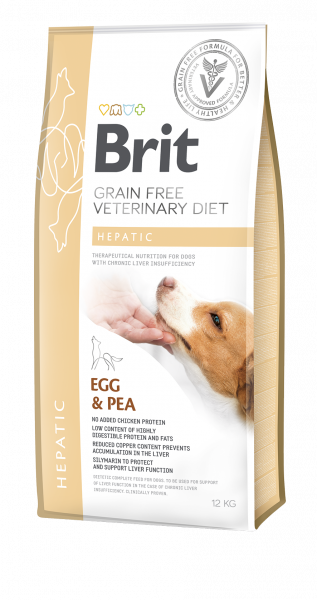 Brit Veterinary Diet Hepatic Egg & Pea koiralle