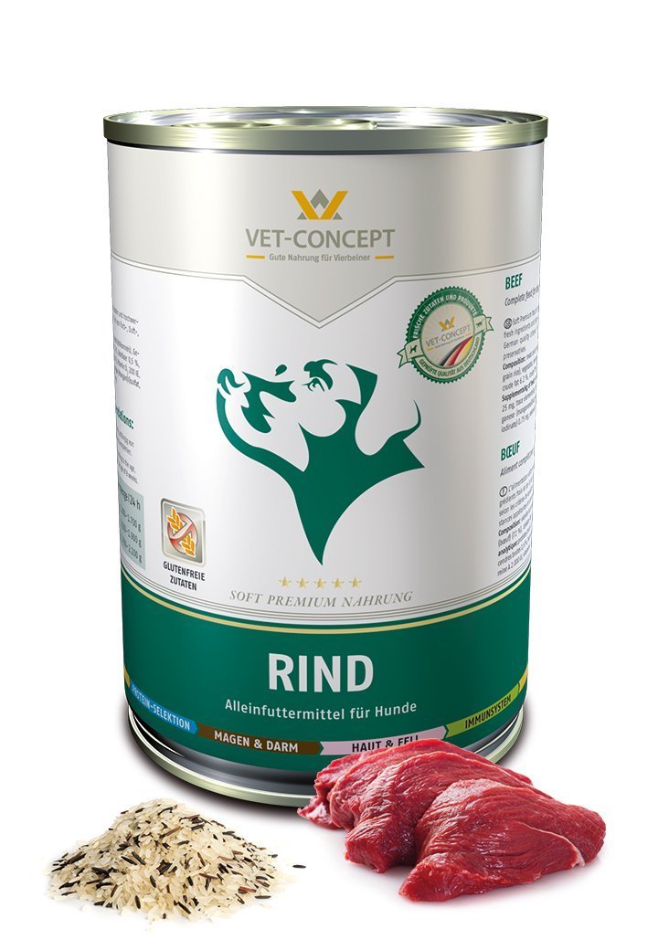 Vet Concept Koiramenu Rind Nauta