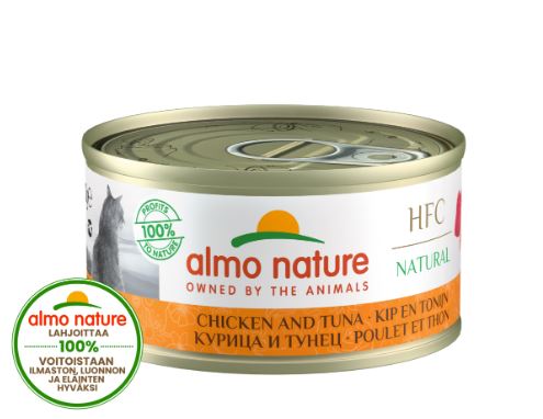 Almo Nature HFC Natural Kana ja Tonnikala 24 x 70 g