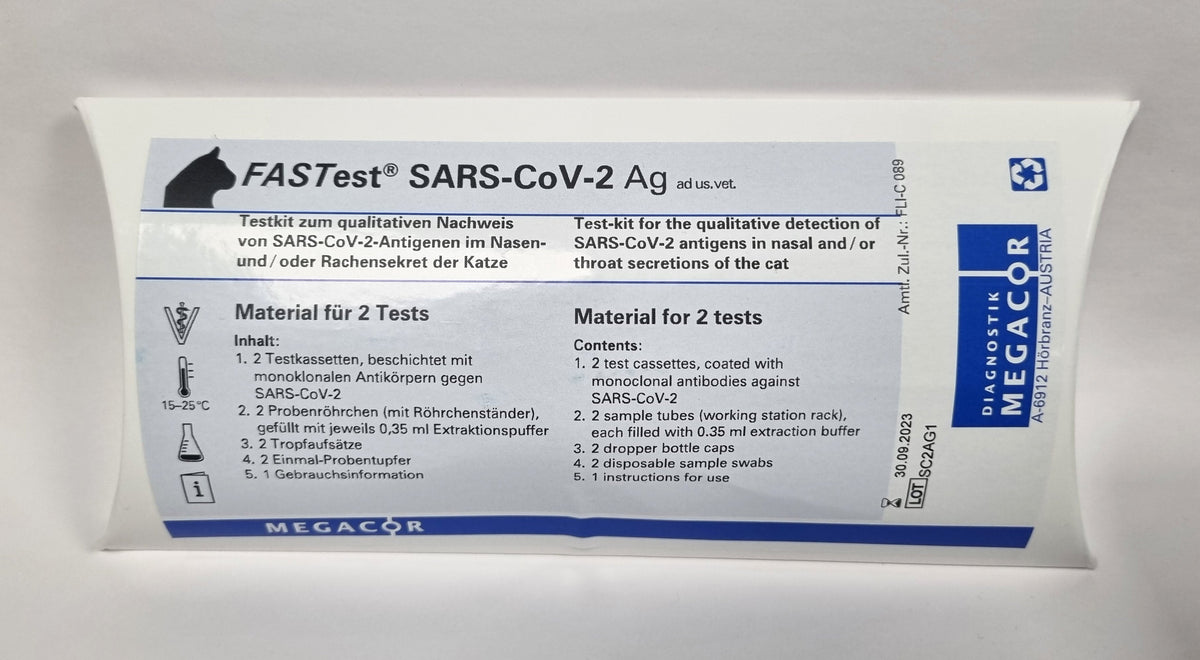 FASTest SARS-CoV-2 Ag koronatesti kissalle 2 kpl PÄIVÄYSTARJOUS