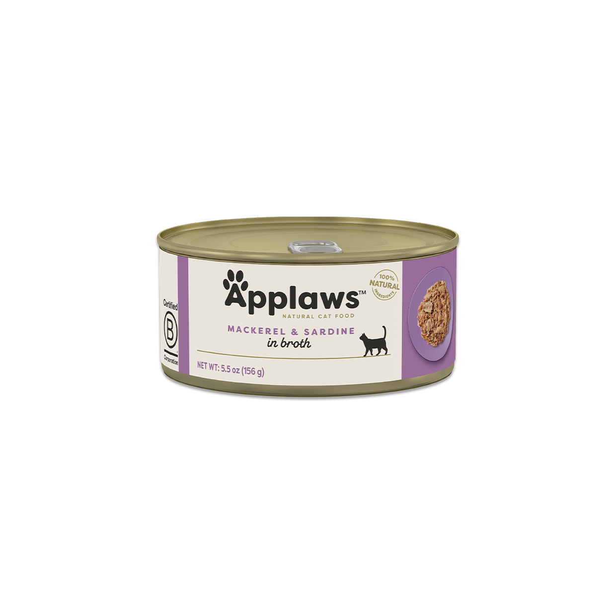 Applaws Kissa Makrilli & Sardiini purkki 24 x 70g