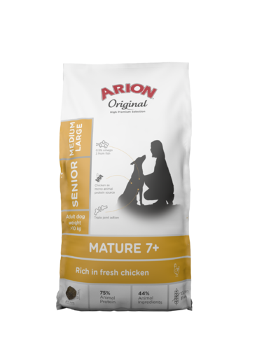Arion Mature 7+ Medium & Large kana koiralle 12 kg