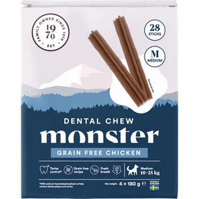 Monster Dental Chew Grain Free Chicken purutikku M koiralle