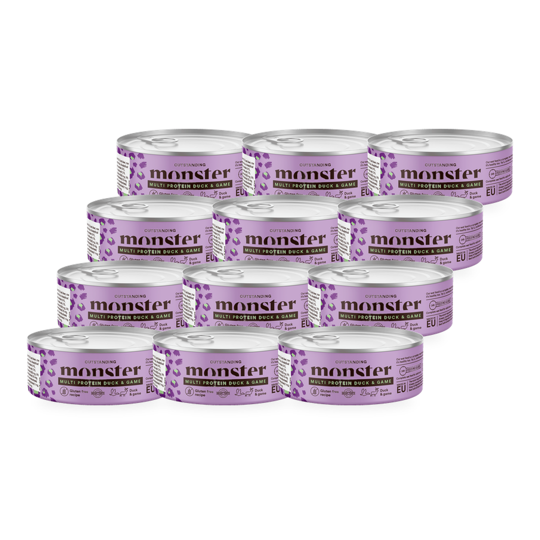 Monster Cat Adult Multi Protein Duck-Game kissalle 12 x 100 g
