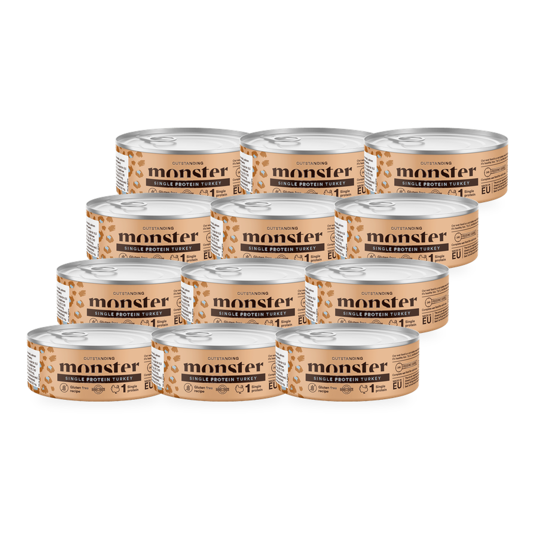 Monster Cat Adult Single Protein Turkey kissalle 12 x 100 g