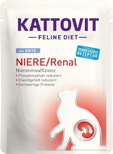 Kattovit Niere/Renal Ankka 24 x 85 g