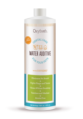 Oxyfresh Water Additive with Oxygene liuos kissalle ja koiralle
