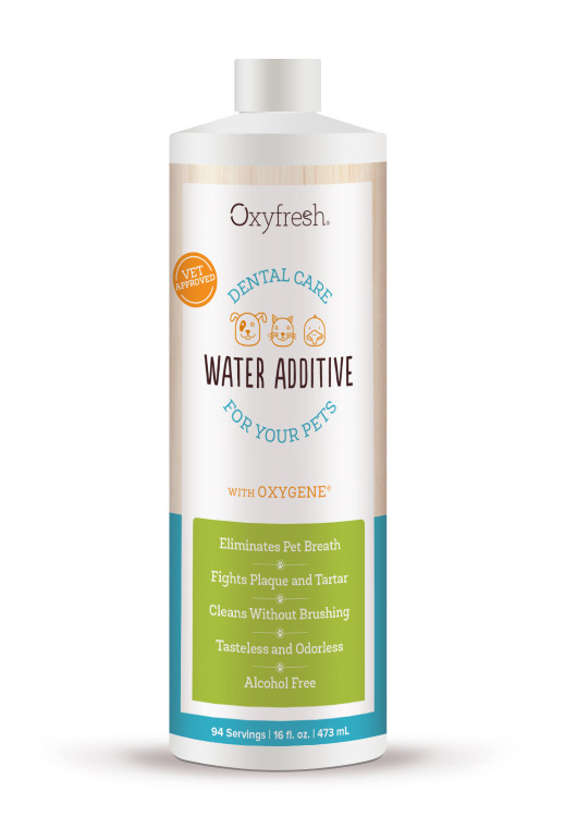 Oxyfresh Water Additive with Oxygene liuos kissalle ja koiralle