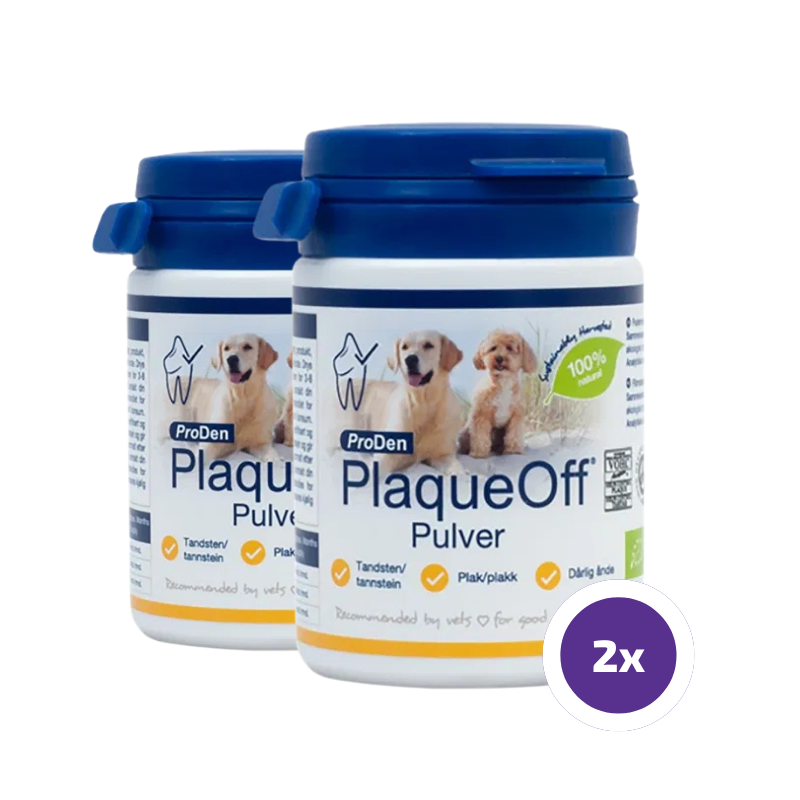 PlaqueOff jauhe koiralle 2 x 60 g TUPLAPAKKAUS