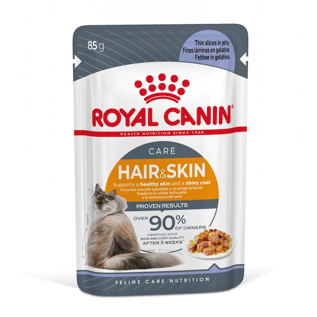 Royal Canin Hair & Skin Care in Jelly kissalle 85 g MAISTELUPAKKAUS