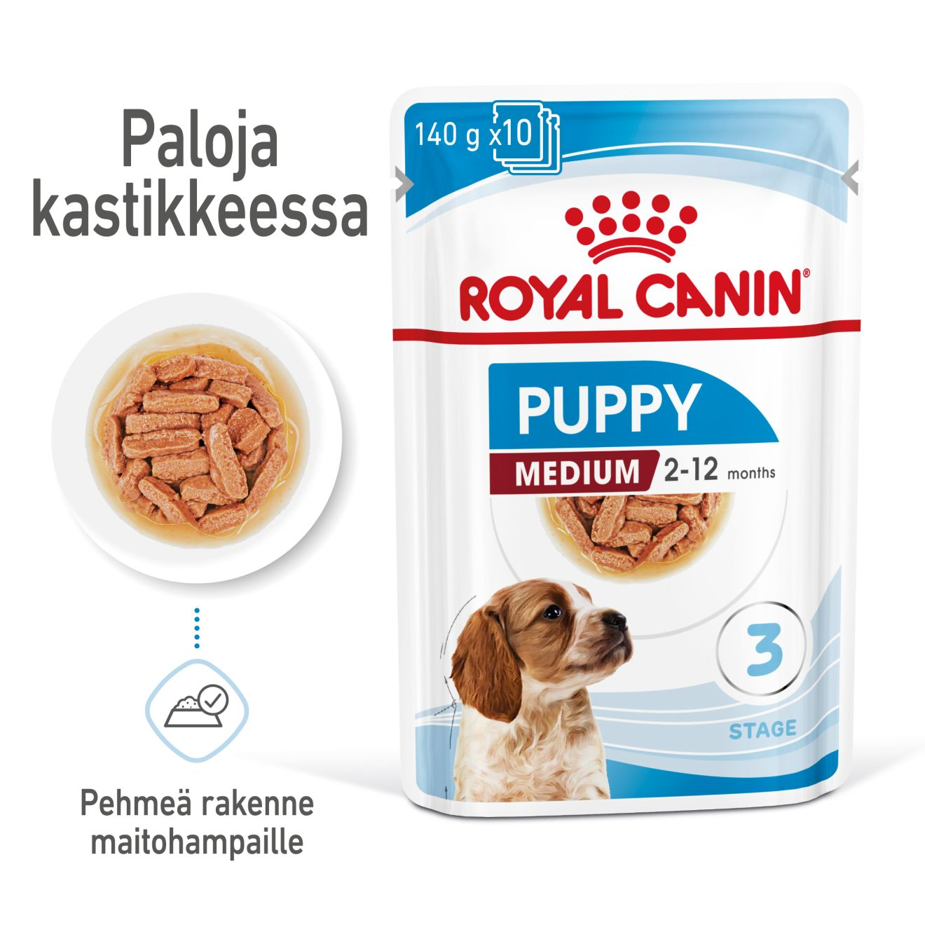 Royal Canin Medium Puppy koiralle 10 x 140 g