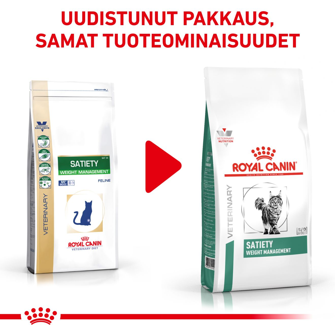 Royal Canin Veterinary Diets Weight Management Satiety kissan kuivaruoka 1,5 kg