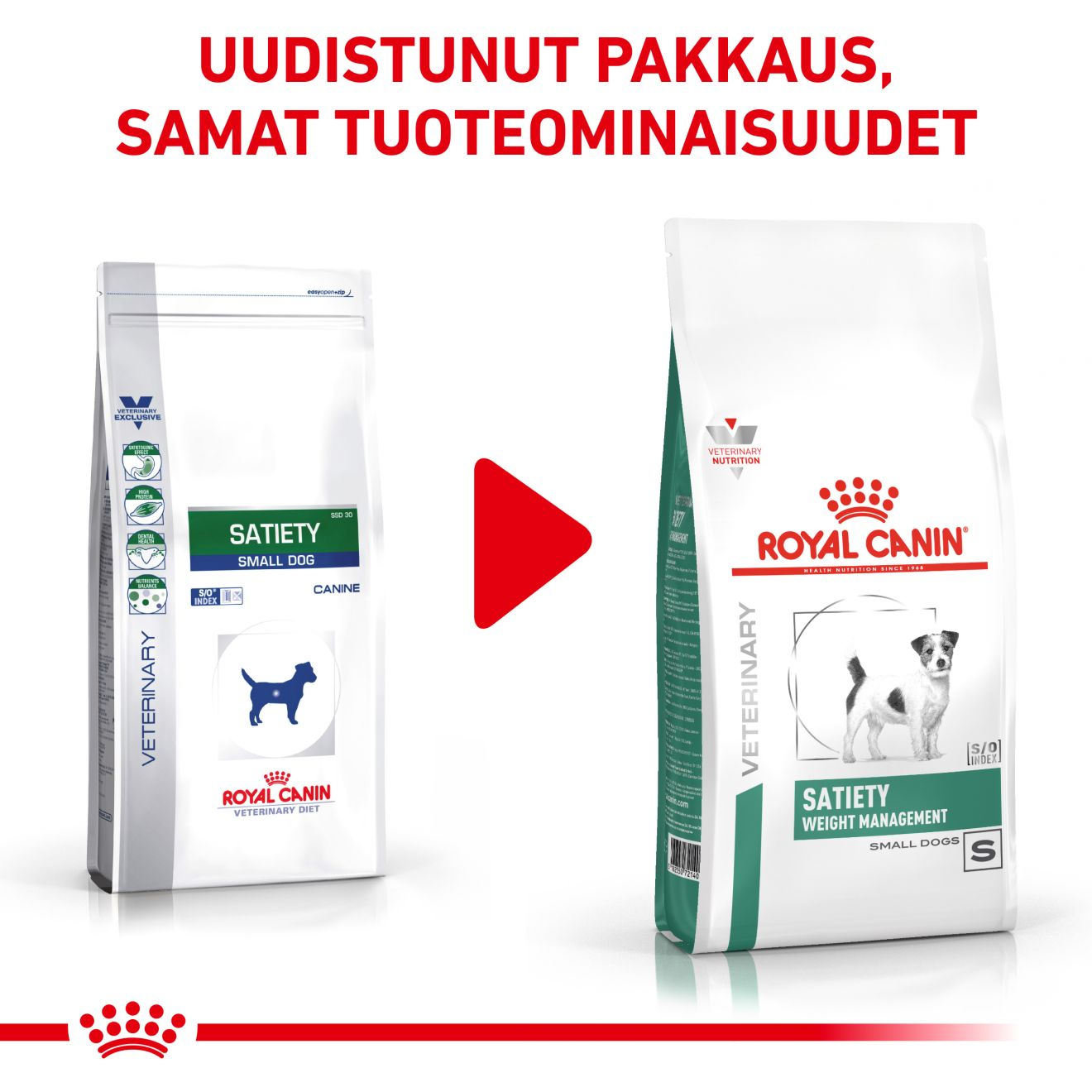 Royal Canin Veterinary Diets Weight Management Satiety Small Dogs koiran kuivaruoka 3 kg