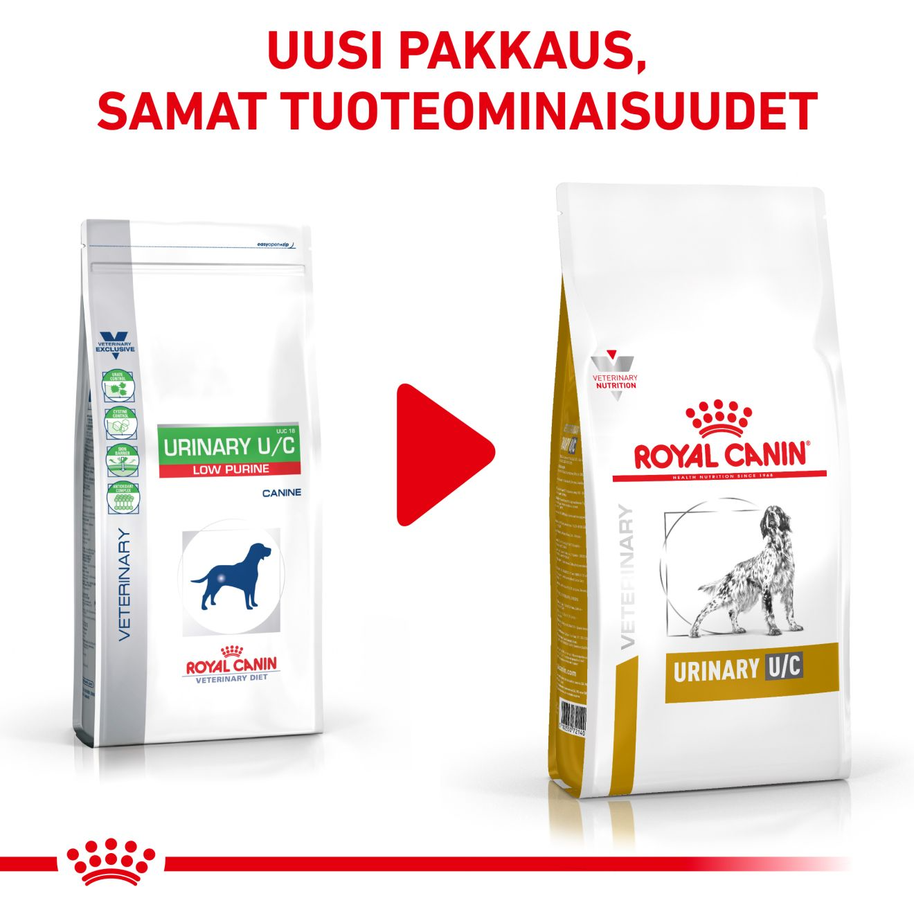 Royal Canin Veterinary Diets Urinary U/C Low Purine koiran kuivaruoka 2 kg