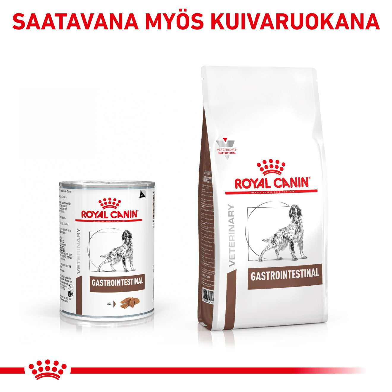 Royal Canin Veterinary Diets Gastrointestinal Loaf säilykepurkki koiran märkäruoka 400 g MAISTELUPAKKAUS