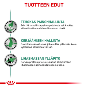 Royal Canin Veterinary Diets Weight Management Satiety Loaf säilykepurkki koiran märkäruoka 410 g MAISTELUPAKKAUS