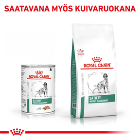 Royal Canin Veterinary Diets Weight Management Satiety Loaf säilykepurkki koiran märkäruoka 410 g MAISTELUPAKKAUS