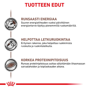 Royal Canin Veterinary Diets Gastrointestinal Recovery Ultra Soft Mousse säilykepurkki kissoille ja koirille märkäruoka 195 g MAISTELUPAKKAUS