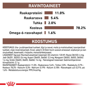 Royal Canin Veterinary Diets Gastrointestinal Kitten Mousse säilykepurkki kissan märkäruoka 195 g MAISTELUPAKKAUS