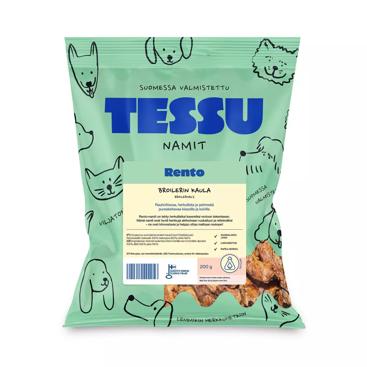 Tessu Rento Broilerin kaula 200 g PÄIVÄYSTARJOUS