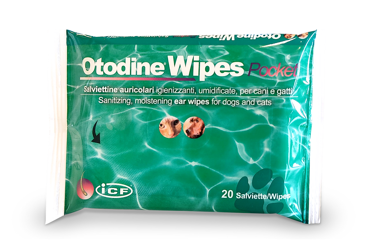 Otodine Wipes korvanpuhdistuspyyhkeet koirille ja kissoille 20 kpl