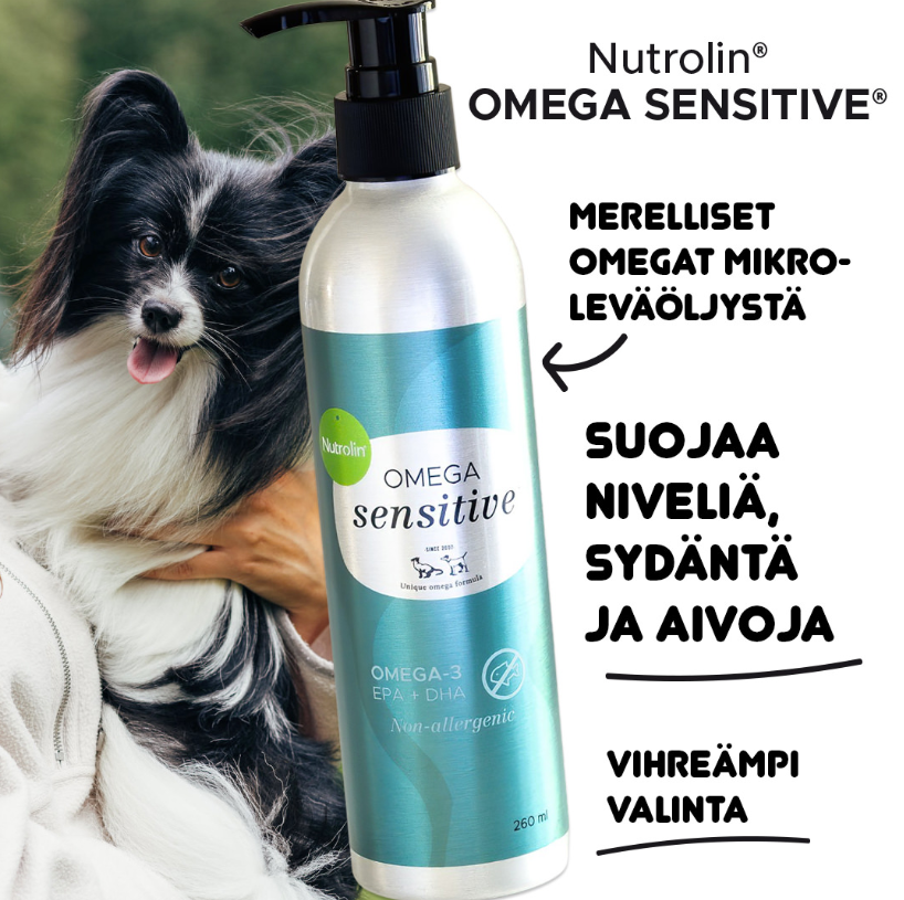Nutrolin OMEGA sensitive kissalle ja koiralle