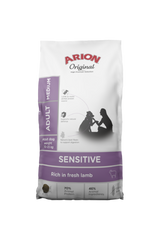 Arion Sensitive Medium lammas koiralle