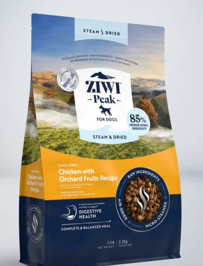 ZiwiPeak Steam & Dried Kana Koiralle