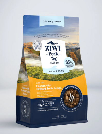 ZiwiPeak Steam & Dried Kana Koiralle
