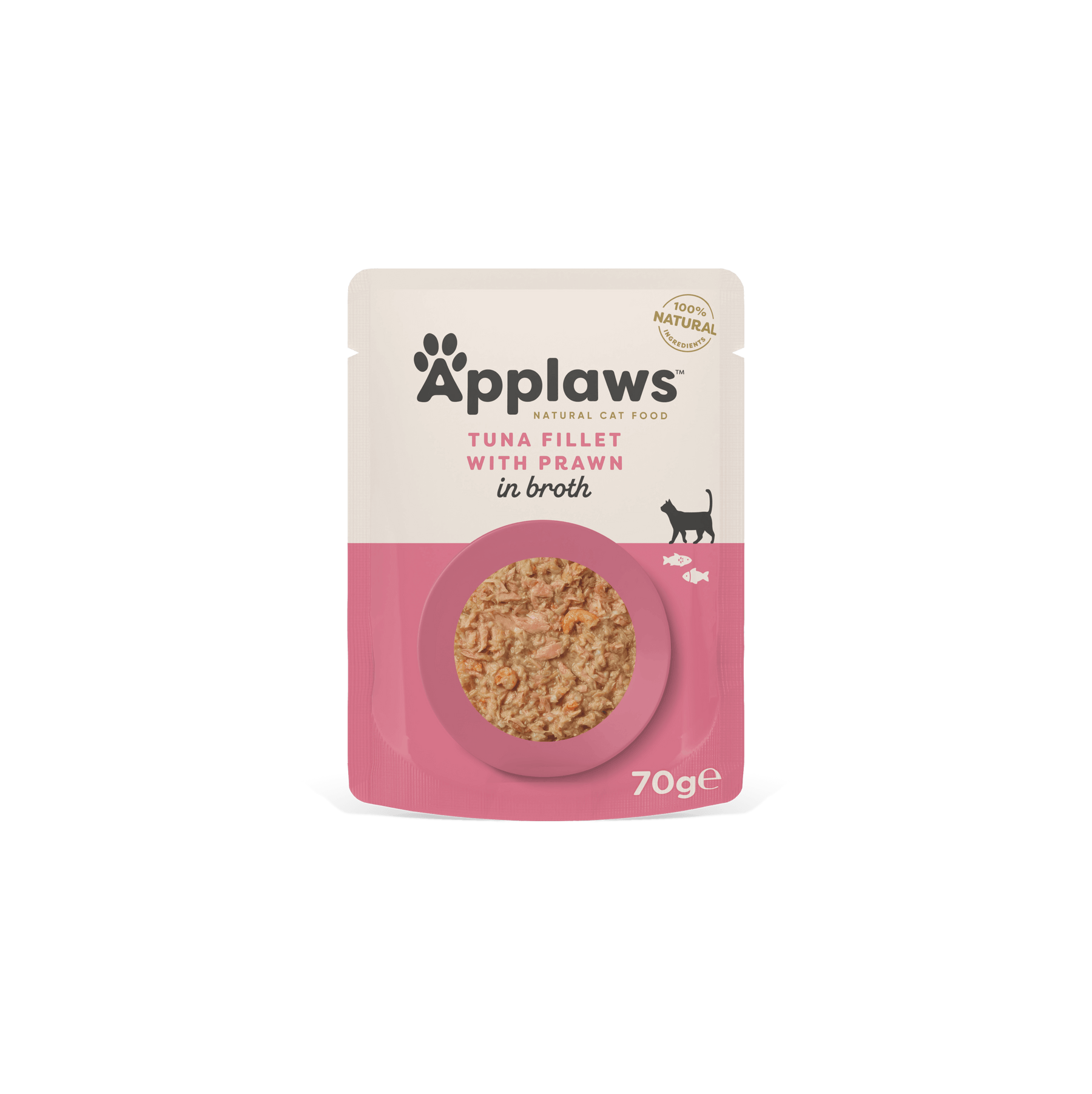 Applaws Kissa Tonnikala & Katkarapu annospussi 12 x 70 g