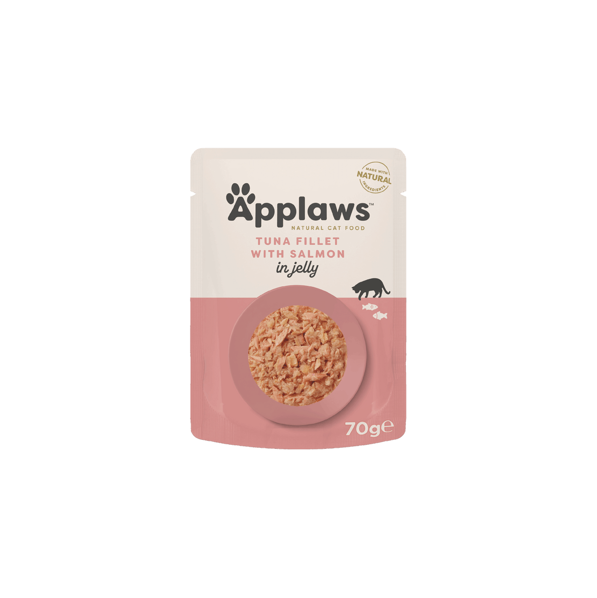 Applaws Kissa tonnikala & lohi Jelly annospussi 16 x 70 g