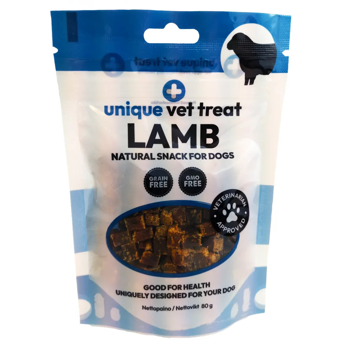 Unique vet treat Lamb 80 g koiralle