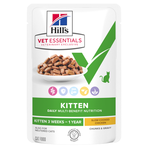 Hill's Vet Essentials Multi-Benefit Kitten Chicken kissalle 85 g MAISTELUPAKKAUS PÄIVÄYSTARJOUS