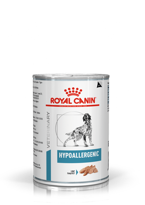 Royal Canin Veterinary Diets Derma Hypoallergenic Loaf säilykepurkki koiran märkäruoka 400 g MAISTELUPAKKAUS