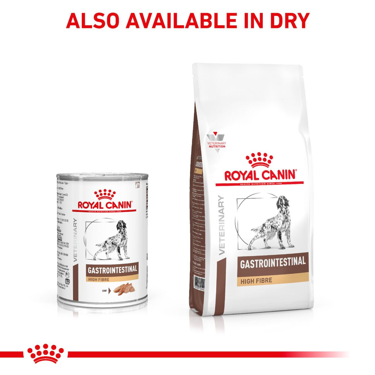 Royal Canin Veterinary Diets Gastrointestinal High Fibre Loaf säilykepurkki koiran märkäruoka 410 g MAISTELUPAKKAUS