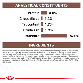 Royal Canin Veterinary Diets Gastrointestinal Low Fat Loaf säilykepurkki koiran märkäruoka 200 g MAISTELUPAKKAUS
