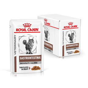 Royal Canin Veterinary Diets Gastrointestinal Moderate Calorie Slices In Gravy kissan märkäruoka 12 x 85 g