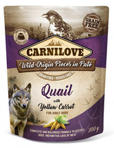 Carnilove Quail with Yellow Carrot Paté for Adult koirille 300 g