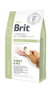 Brit Veterinary Diet Diabetes Turkey & Pea koiralle