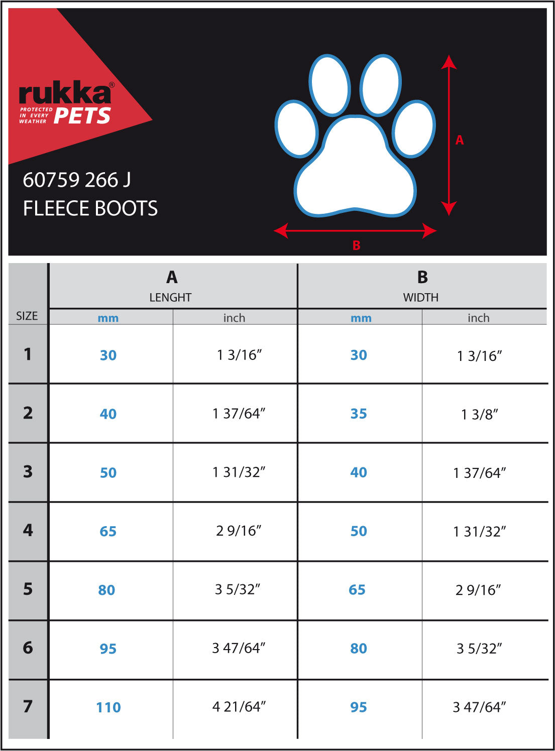 Rukka Fleecetossut 4 kpl musta 7