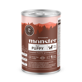 Monster Dog Puppy Beef koiralle 6 x 400 g