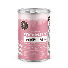 Monster Dog Puppy Chicken-Beef koiralle 400 g MAISTELUPAKKAUS