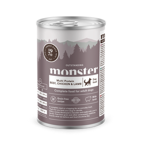 Monster Dog Adult Multi Protein Beef-Chicken-Lamb koiralle 400 g MAISTELUPAKKAUS