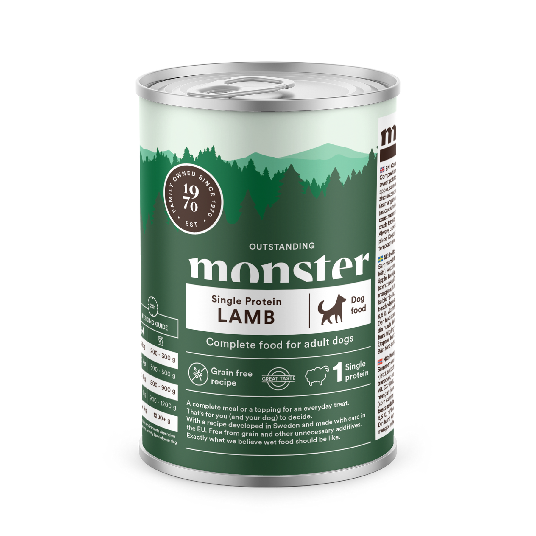 Monster Dog Adult Single Protein Lamb koiralle 6 x 400 g