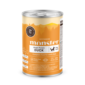 Monster Dog Adult Single Protein Duck koiralle 400 g MAISTELUPAKKAUS